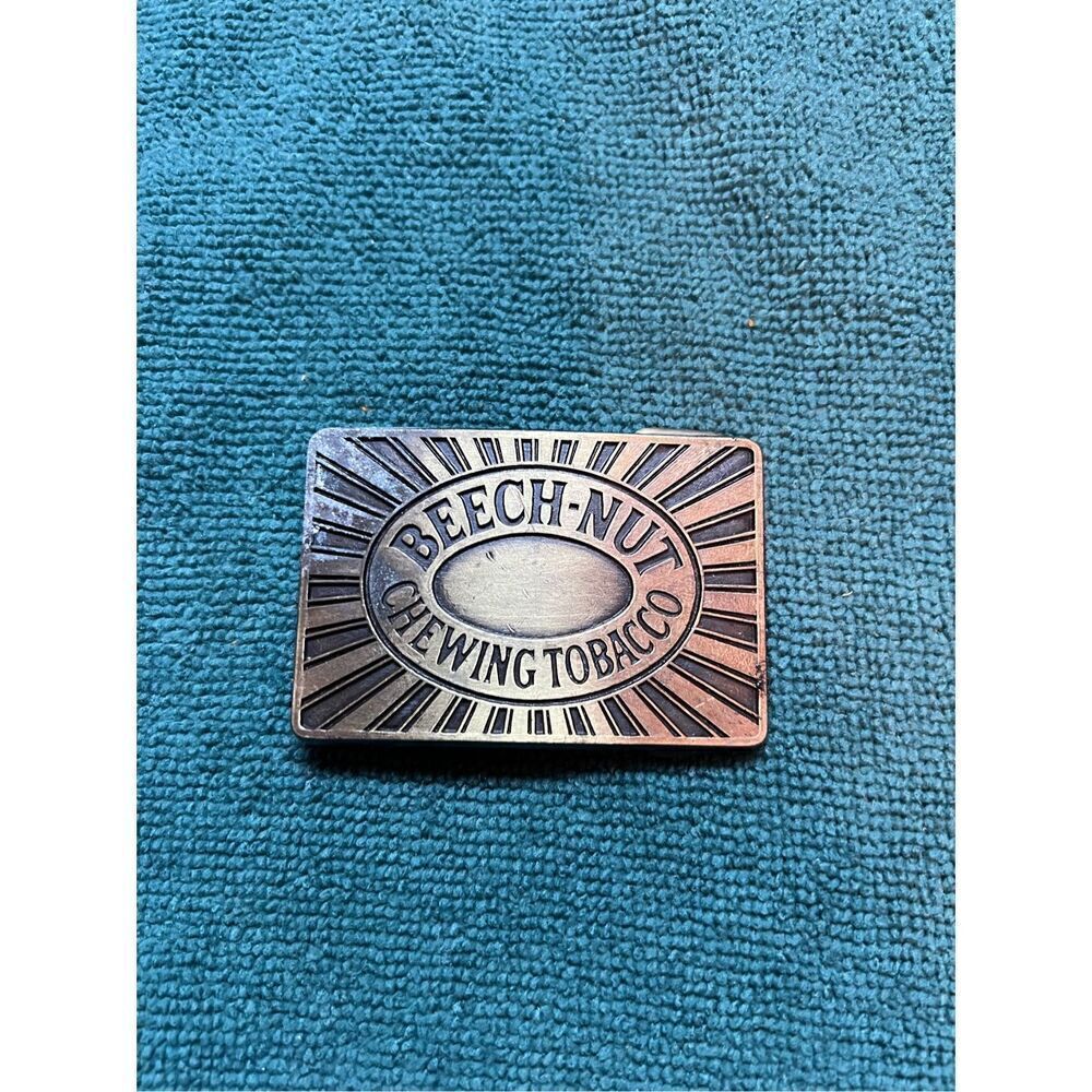 Vintage Beech Nut Tobacco Belt Buckle